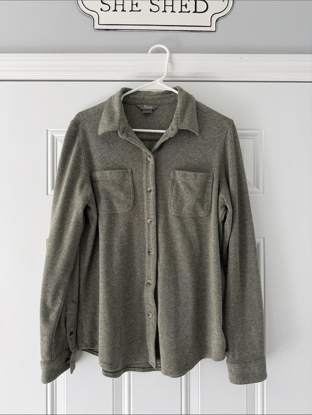 Natural Reflections Olive Green Knit Top
